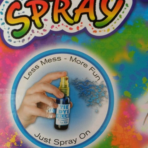 E-Z Spray Tie Dye Craft Kit Creativity for Kids Drawstring Backpack Bag - Picture 3 of 6